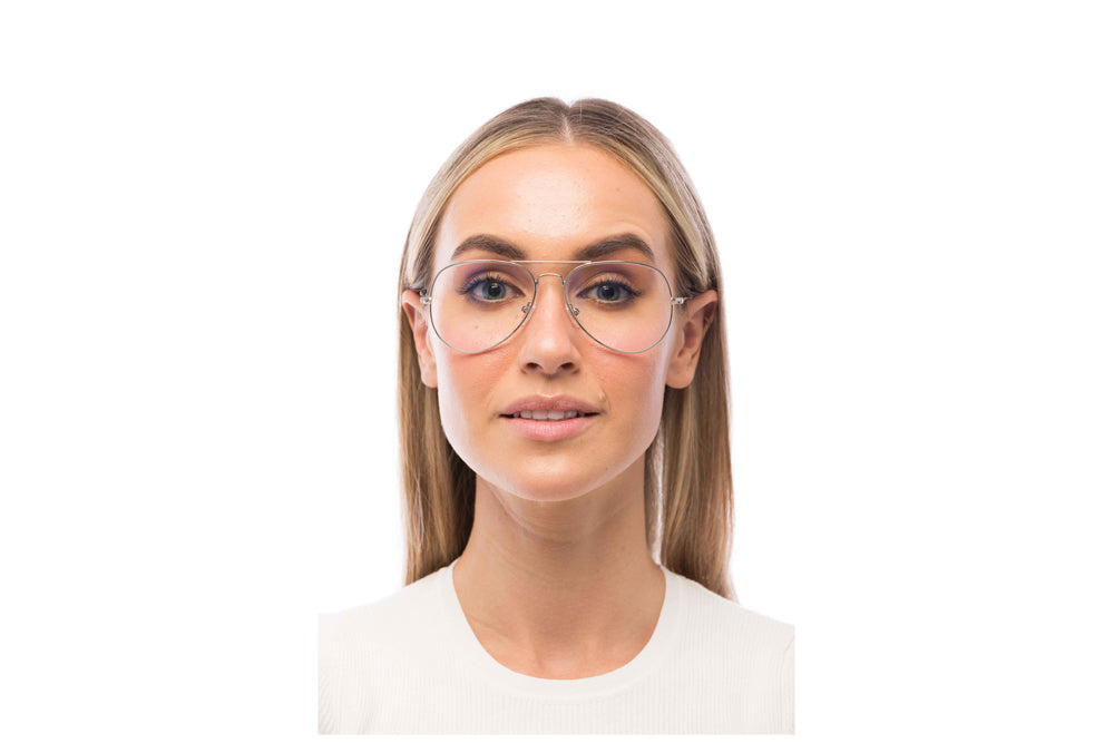Woman Wearing Maverick Computer Glasses Readers