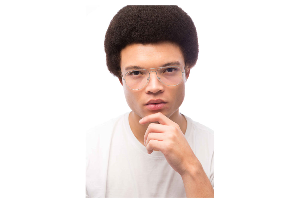 Man Wearing Maverick Computer Glasses Readers