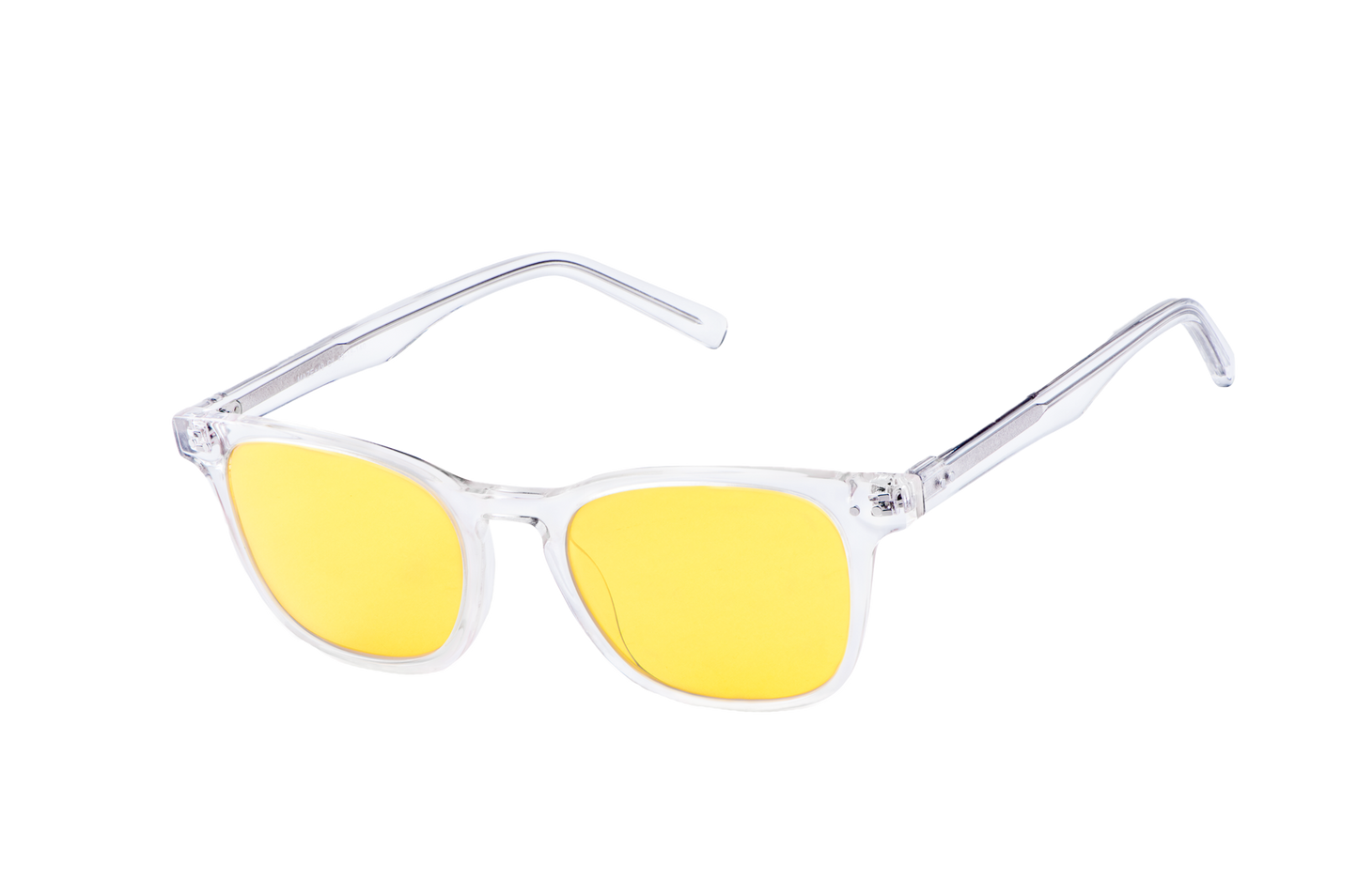 Crystal Light Sensitivity Glasses Readers Angled View