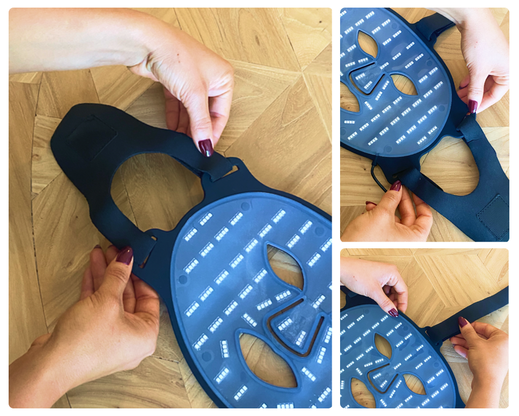 Components of the Inner Parts Someone Holding The Mask