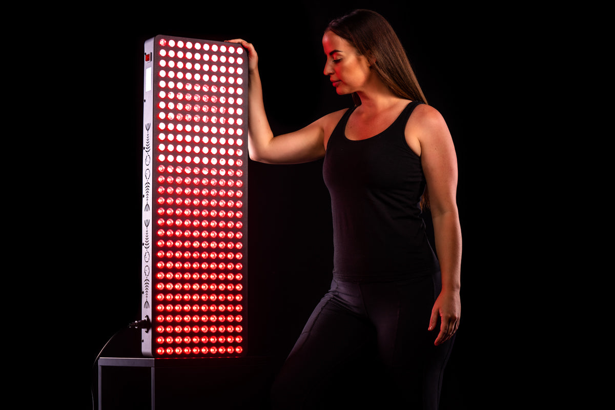 red light therapy device at home
